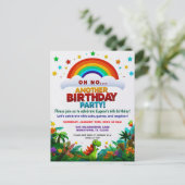 恐竜パーティーだなんて、なんて残念！  ポストカード (スタンド正面)