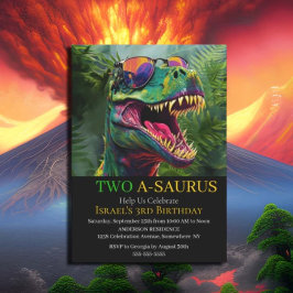 恐竜パーティーのご案内 - 楽しいロアが始まる！ 招待状