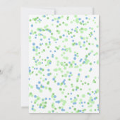 恐竜パーティーダンスおもしろいジョイント兄弟姉妹誕生日 招待状 (裏面)