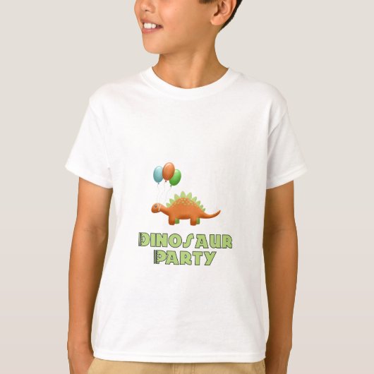 恐竜パーティーバルーンTシャツ Tシャツ (正面)