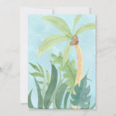 恐竜パーティーベイビー招待状 招待状 (裏面)