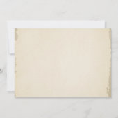 恐竜パーティーボーイ化石ディニ誕生日 招待状 (裏面)