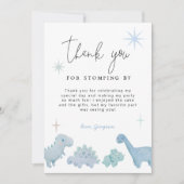 恐竜パーティーボーイ誕生日サンキューカード サンキューカード (正面)