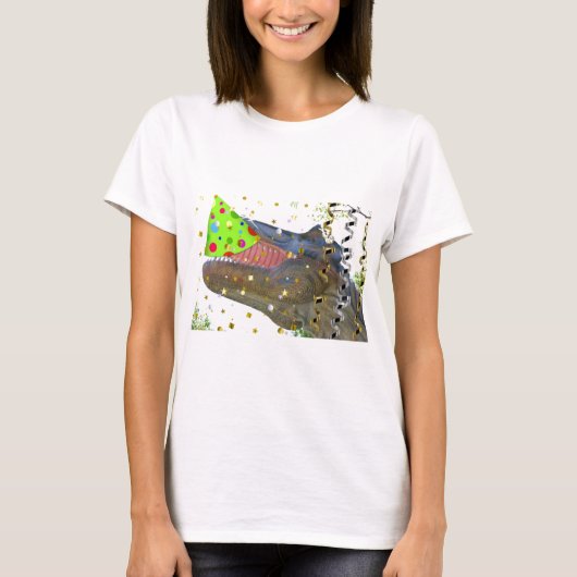 恐竜パーティー動物 Tシャツ (正面)