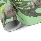 恐竜パーティー子供の誕生日トレックス ラッピングペーパー (ロールコーナー)