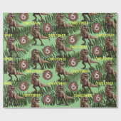 恐竜パーティー子供の誕生日トレックス ラッピングペーパー (フラット)