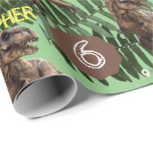 恐竜パーティー子供の誕生日トレックス ラッピングペーパー (ロールコーナー)