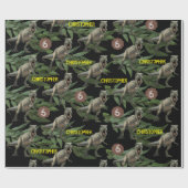 恐竜パーティー子供の誕生日トレックス ラッピングペーパー (フラット)