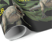 恐竜パーティー子供の誕生日トレックス ラッピングペーパー (ロールコーナー)