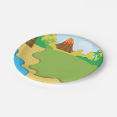 恐竜パーティー紙プレート ペーパープレート (アングル)