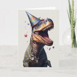 恐竜パーティー誕生日カード カード