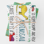 恐竜パーティー ラッピングペーパーシート (インサイチュ)