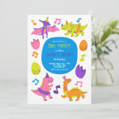 恐竜パーティー 招待状 (スタンド正面)
