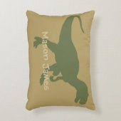 恐竜ピローTレックスシルエット迷彩柄Dino アクセントクッション (正面(垂直))