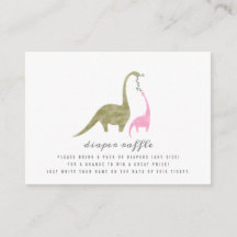 恐竜ピンク赤ちゃんシャワーおむつラッフル