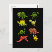 恐竜ファントレックススピノサウルスボーイズ爬虫類ディノ ポストカード (正面/裏面)