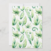 恐竜ファーストボーイ誕生日招待状テンプレート 招待状 (裏面)