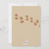 恐竜ファースト誕生日招待状 招待状 (裏面)