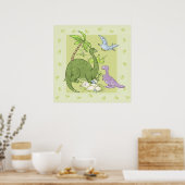 恐竜フレンドリー類 ポスター (キッチン)