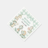 恐竜ブルーギンガム1st誕生日パーティー スタンダードカクテルナプキン (角)