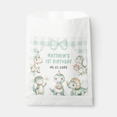 恐竜ブルーギンガム1st誕生日パーティー フェイバーバッグ (正面)