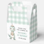 恐竜ブルーギンガム1st誕生日パーティー フェイバーボックス (オープン)