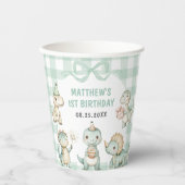 恐竜ブルーギンガム1st誕生日パーティー 紙コップ (正面)
