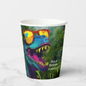恐竜ブルーハッピーバースデー 紙コップ (裏面)