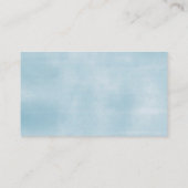 恐竜ブルー男の赤ちゃんシャワーおむつラッフルチケット エンクロージャーカード (裏面)