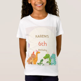恐竜プリンセスの誕生日 Tシャツ