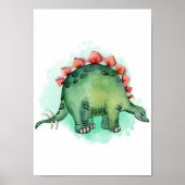 恐竜プリントディノキッズルームポスター ポスター (正面)