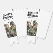 恐竜プリント可能な誕生日パーティー，ディノパーティー フェイバーボックス (見開き)