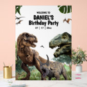 恐竜プリント可能な誕生日パーティー, Tレックス誕生日 アクリルサイン (ウェディング)