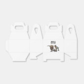 恐竜プリント可能な誕生日パーティー， Tレックス誕生日 フェイバーボックス (折り畳みなし)