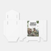 恐竜プリント可能な誕生日パーティー, Tレックス誕生日 フェイバーボックス (折り畳みなし)