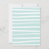 恐竜プレグゴサウルス赤ちゃんシャワーボーイ招待状 招待状 (裏面)