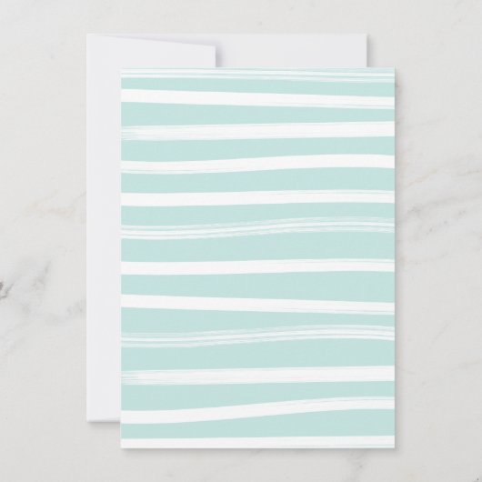 恐竜プレグゴサウルス赤ちゃんシャワーボーイ招待状 招待状 (裏面)