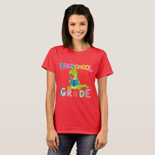 恐竜プレスクールGRADE分隊先生 Tシャツ (正面フル)