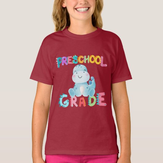 恐竜プレスクールGRADE分隊先生 Tシャツ (正面)