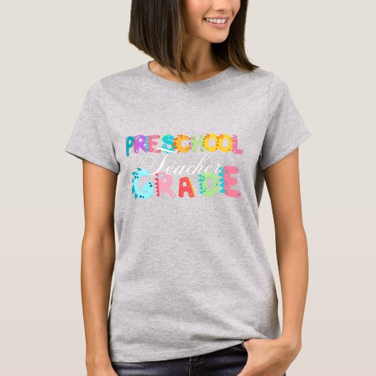 恐竜プレスクールGRADE分隊先生 Tシャツ (正面)