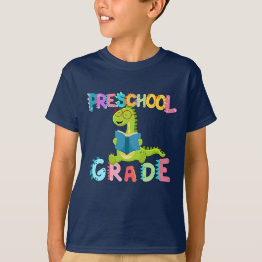 恐竜プレスクールGRADE分隊先生 Tシャツ (正面)