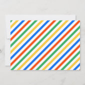 恐竜プールパーティーの招待状 招待状 (裏面)