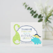 恐竜ベビーサンキューポストカード ポストカード (スタンド正面)