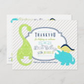 恐竜ベビーサンキューポストカード ポストカード (正面/裏面)