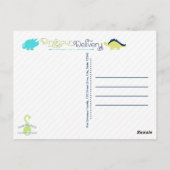 恐竜ベビーサンキューポストカード ポストカード (裏面)