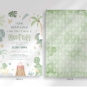 恐竜ベビーシャワー招待状 招待状