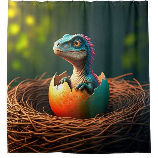 恐竜ベビー シャワーカーテン (正面)