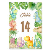 恐竜ベビー テーブルナンバー (裏面)