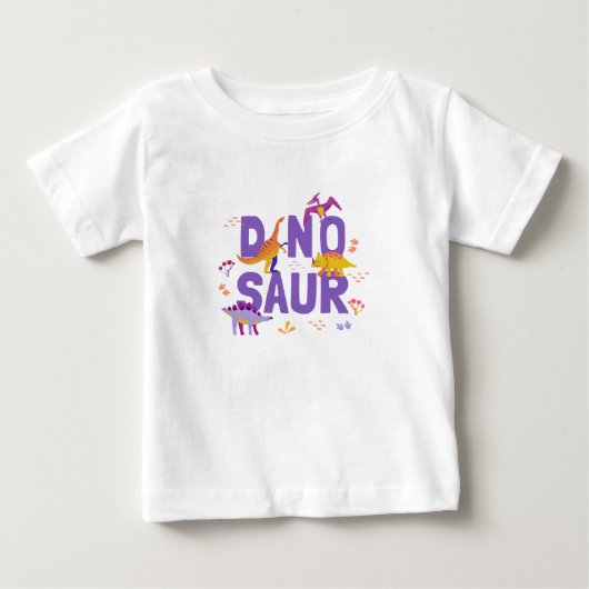 恐竜ベビー ベビーTシャツ (正面)