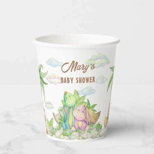 恐竜ベビー 紙コップ (正面)